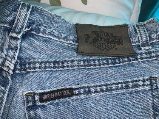 Harley Davidson Denim  Shorts - Image 5