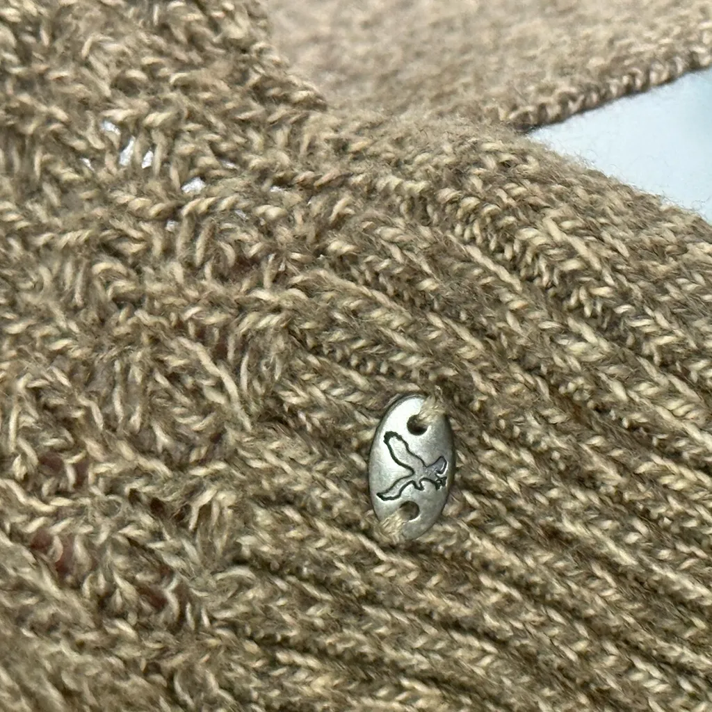 American Eagle Outfitters Textured Knit Sweater in Brown Women’s Sz M - Image 5