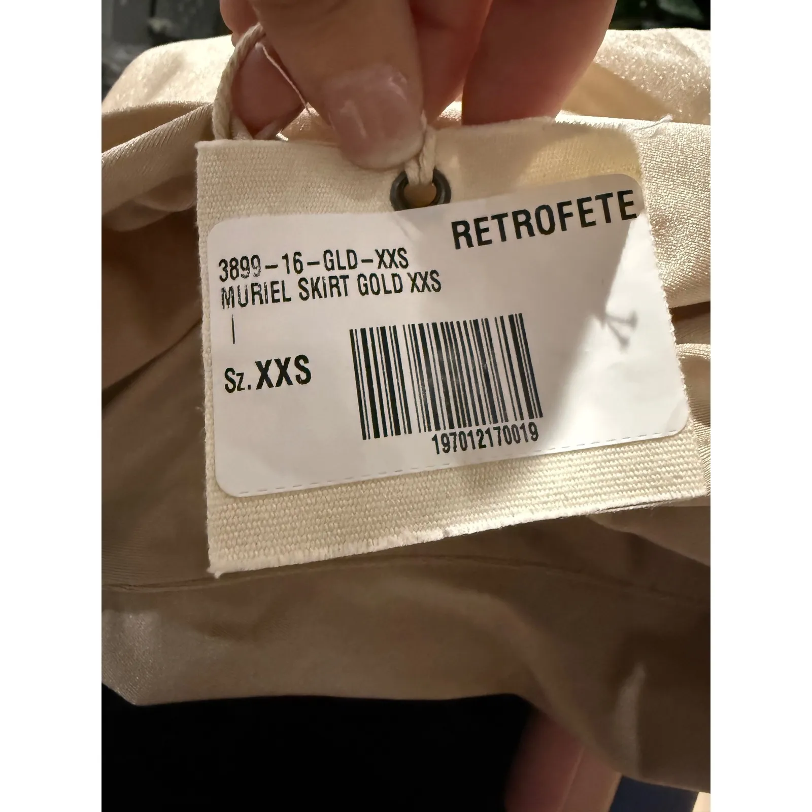 NWT Ser.o.ya x Retrofete Muriel Muriel Bandage Midi Skirt‎ Sz XXS $248 Gold - Image 7