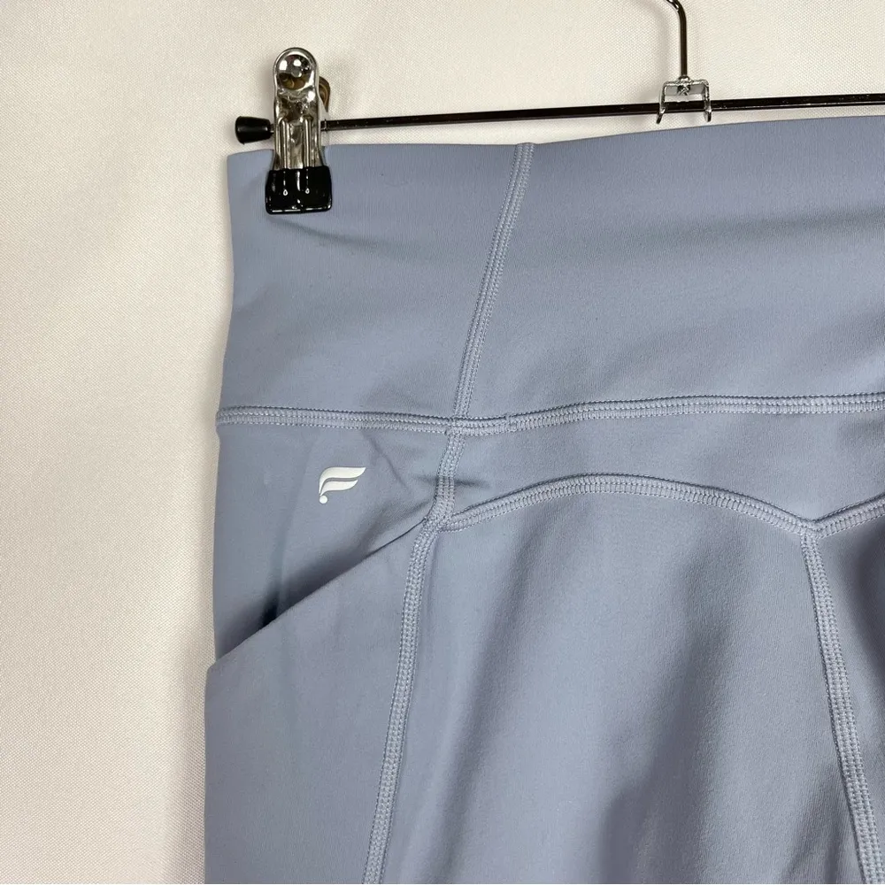 Fabletics Blue Oasis PureLuxe High Waisted Twist 7/8 Athletic Leggings XS - Image 8