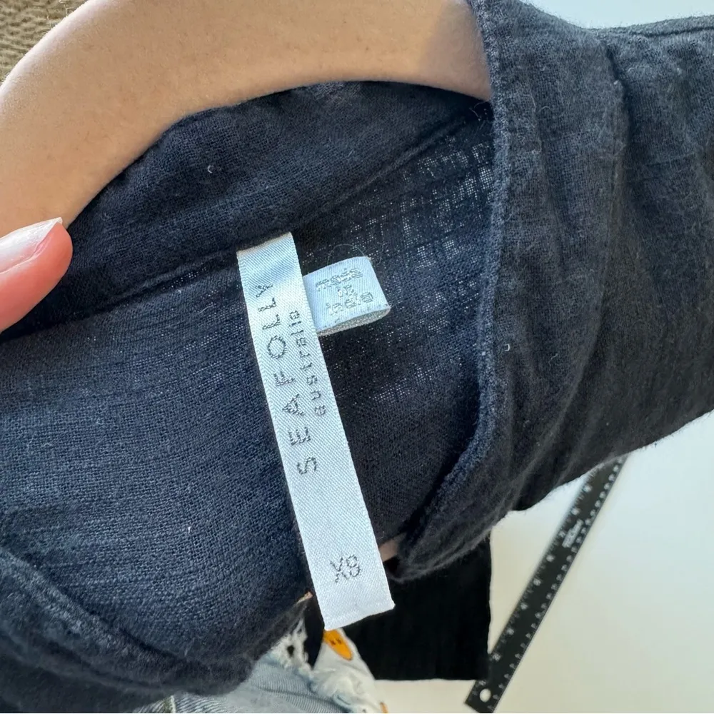 Seafolly Australia Gardenia Playsuit /‎ Romper in Washed Black XS - Image 9