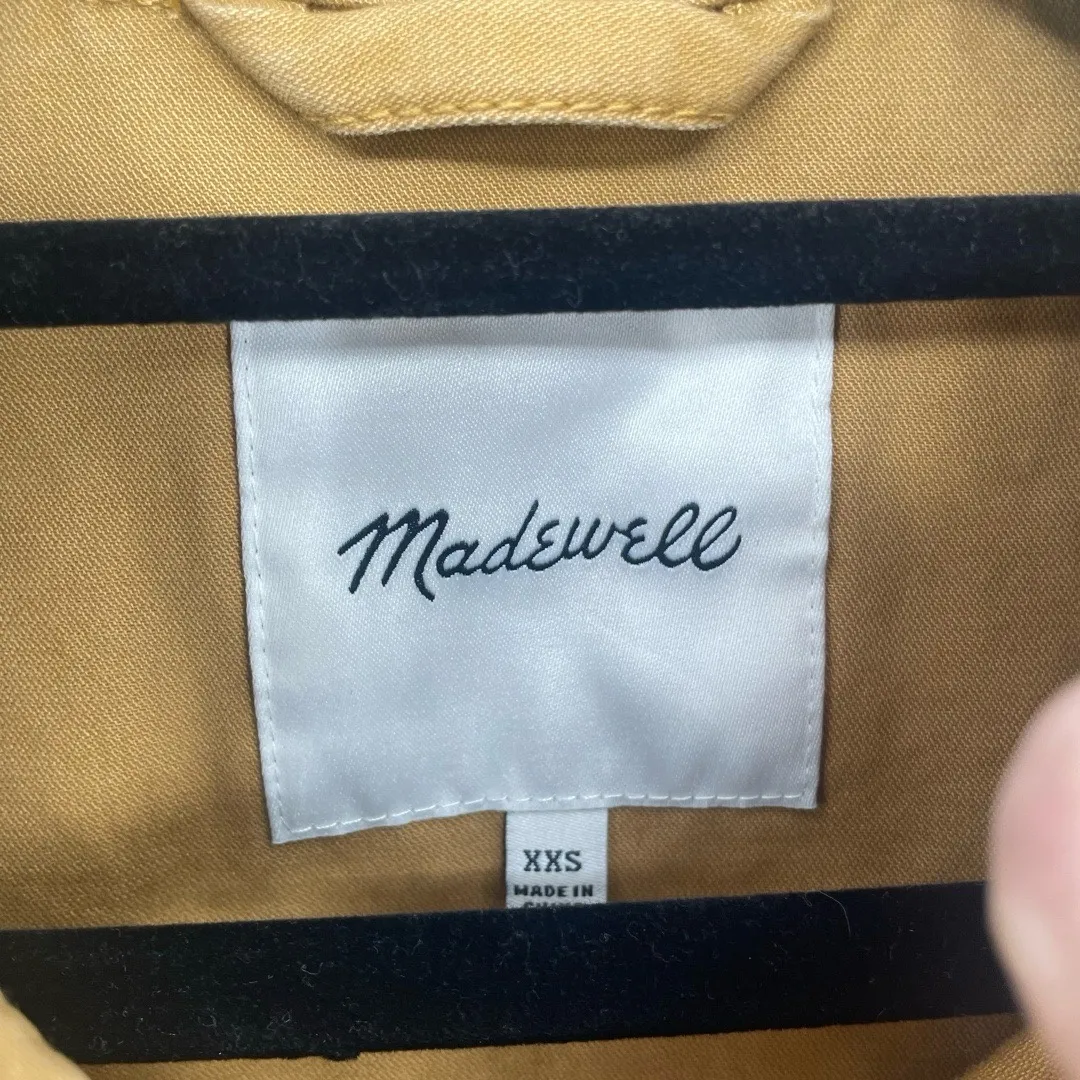 Madewell Northwood Utility Jacket Sahara Sand sz XXS Tan Cropped Chore Military - Image 8