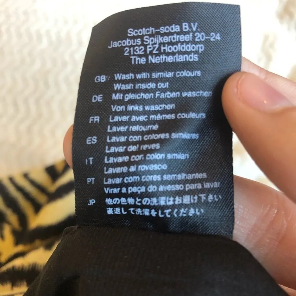 Maison Scotch Animal Print Faux Wrap Mini Skirt Womens S Fall Classic Stretch - Image 6