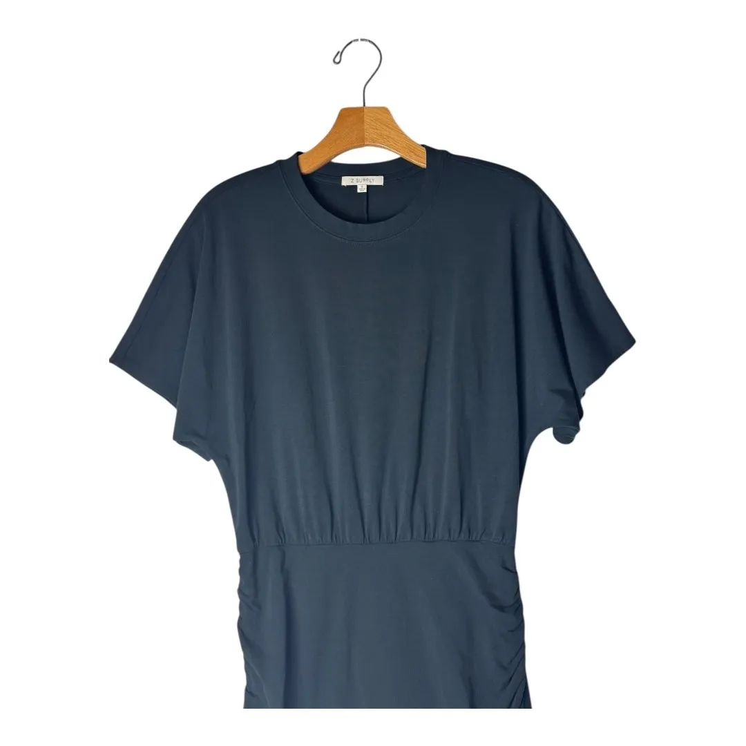 Z Supply Dress Women Small Black Cotton Knit‎ Carmela Mini Athleisure Gorpcore - Image 4