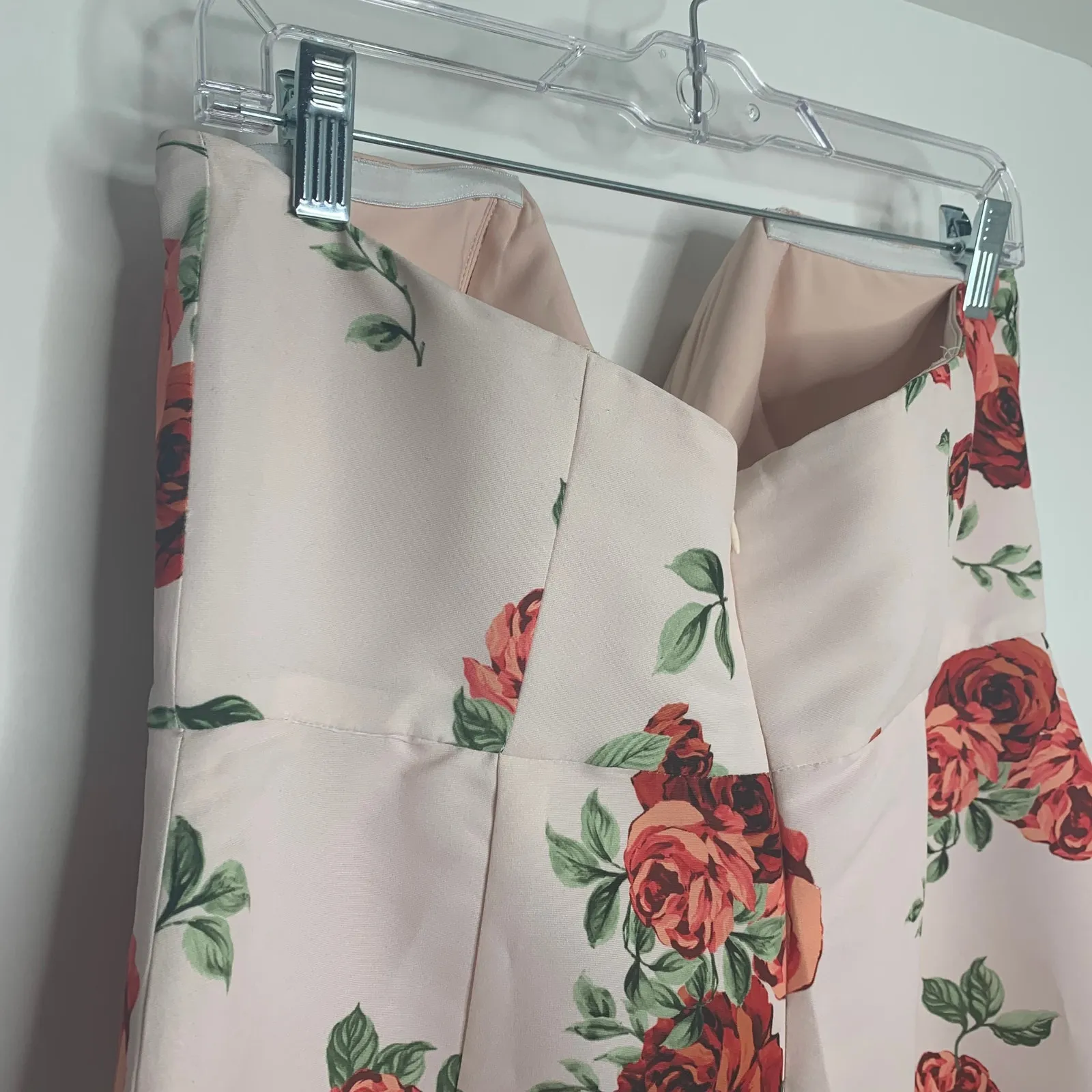 Sachin & Babi Nora Rose Strapless Notch-Neck Taffeta Midi Dress Womens 12 NEW - Image 9