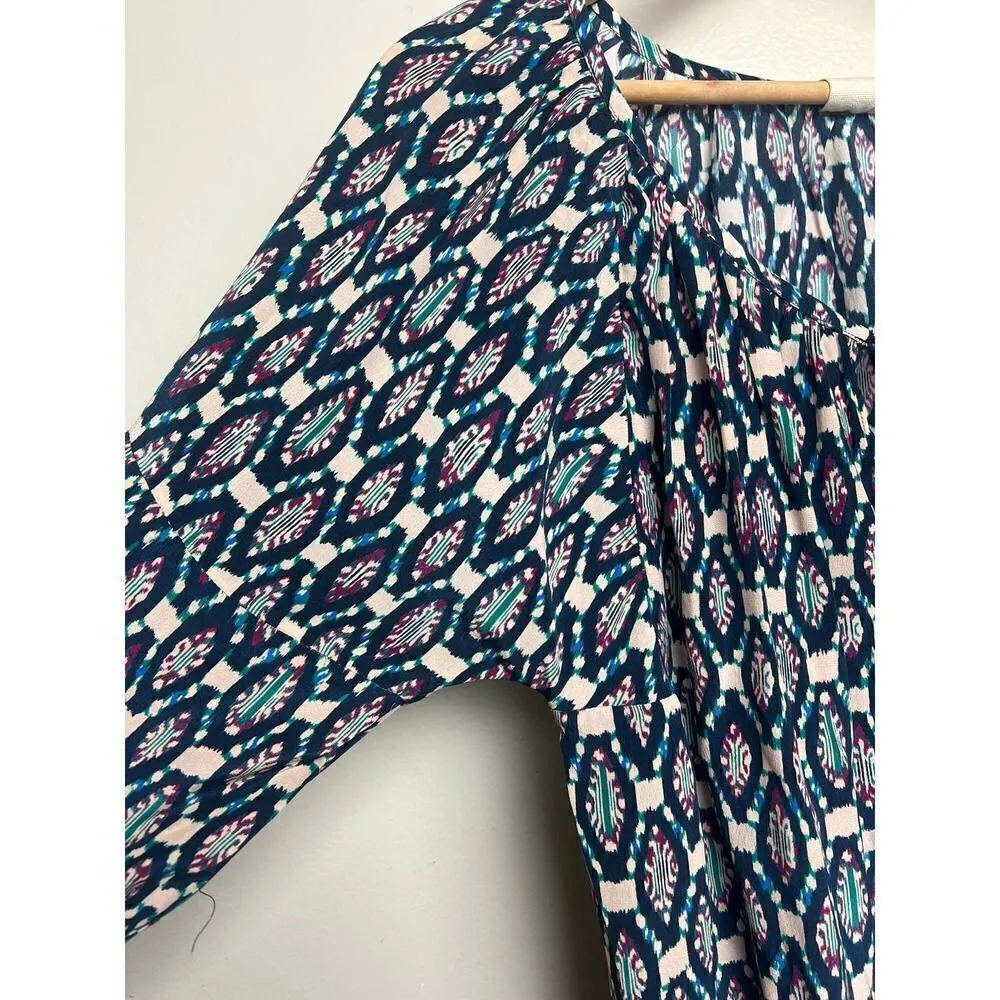 Figue Silk Brigitte Ikat Pattern Maxi Dress NWT Sz. M Size M - Image 11