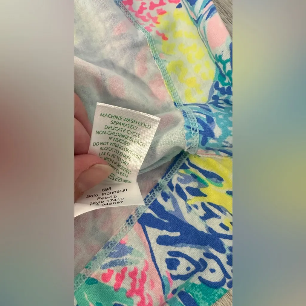 Lilly Pulitzer UPF+ 50 Sophie Dress Mermaids Cove Resort Boat Neck NWT XXS - Image 8