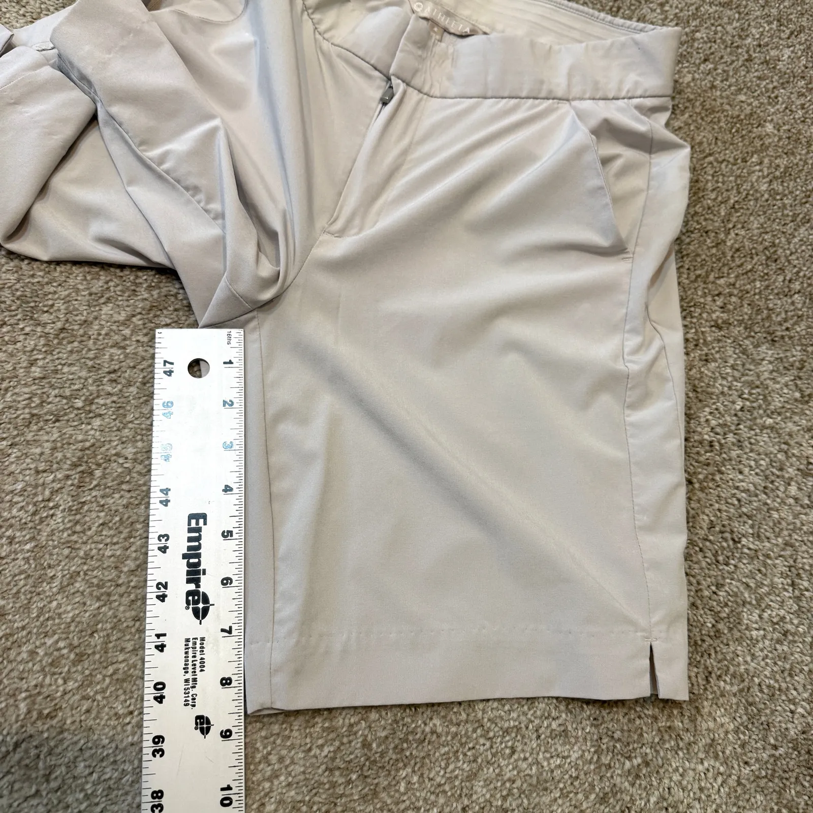 Athleta 4 flat front elastic waist active casual shorts SH2 2777 - Image 5