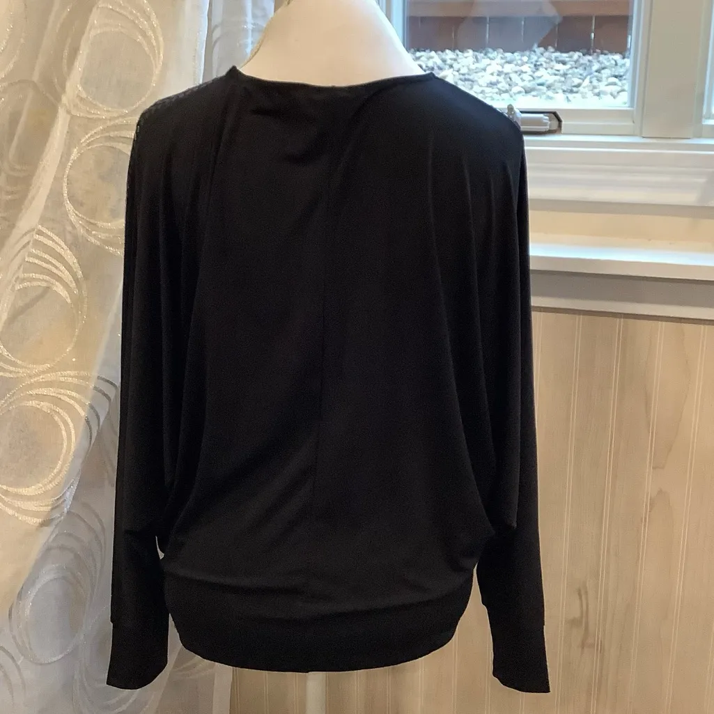 VERY DRESSY BEADED TOP 🌹🌹🌹 Black Size M - Image 5