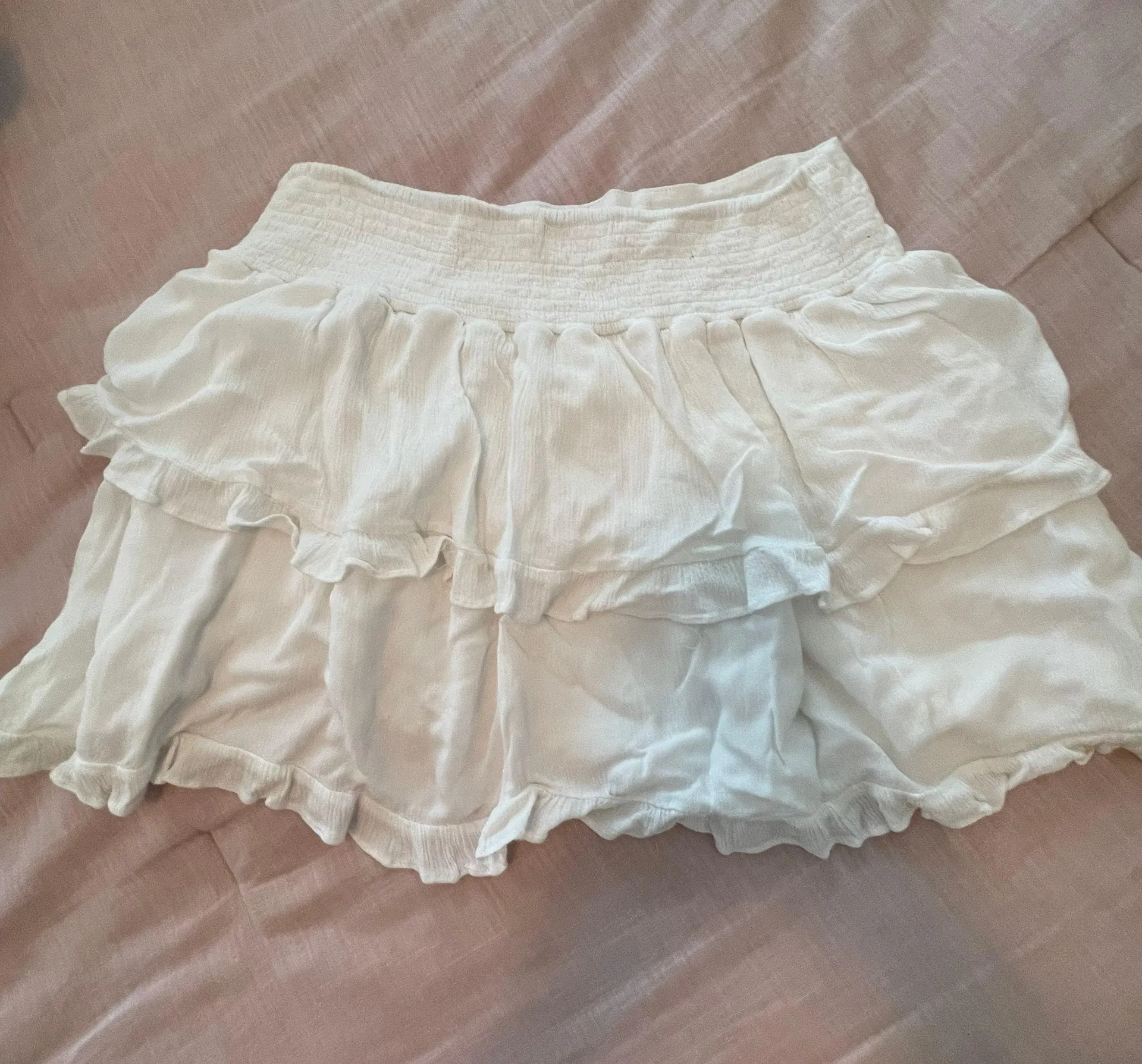 Vestique white ruffle layer mini skirt - Image 4