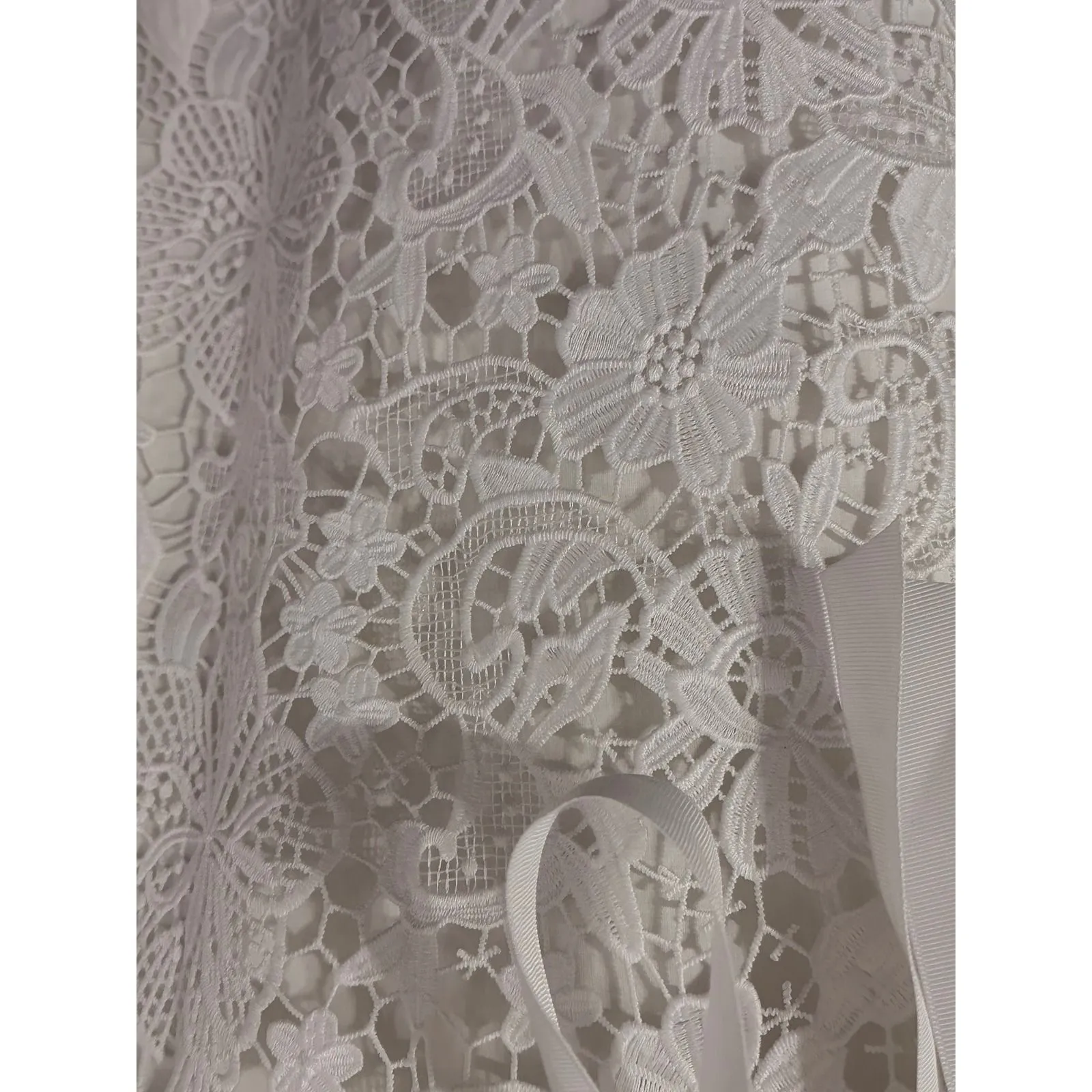 Lilly‎ Pulitzer Sienna Strapless Lace Dress  Ribbon Belt Party Wedding Size 8 - Image 5