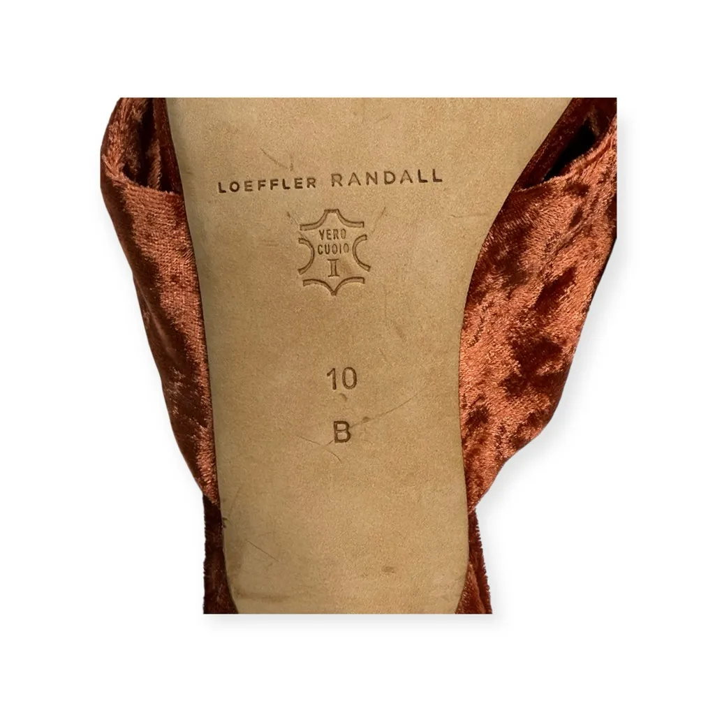 new Loeffler Randall š¤ Luisa Knotted Kitten Heel Sandals š¤ Brisque Velvet š¤ 10B - Image 14