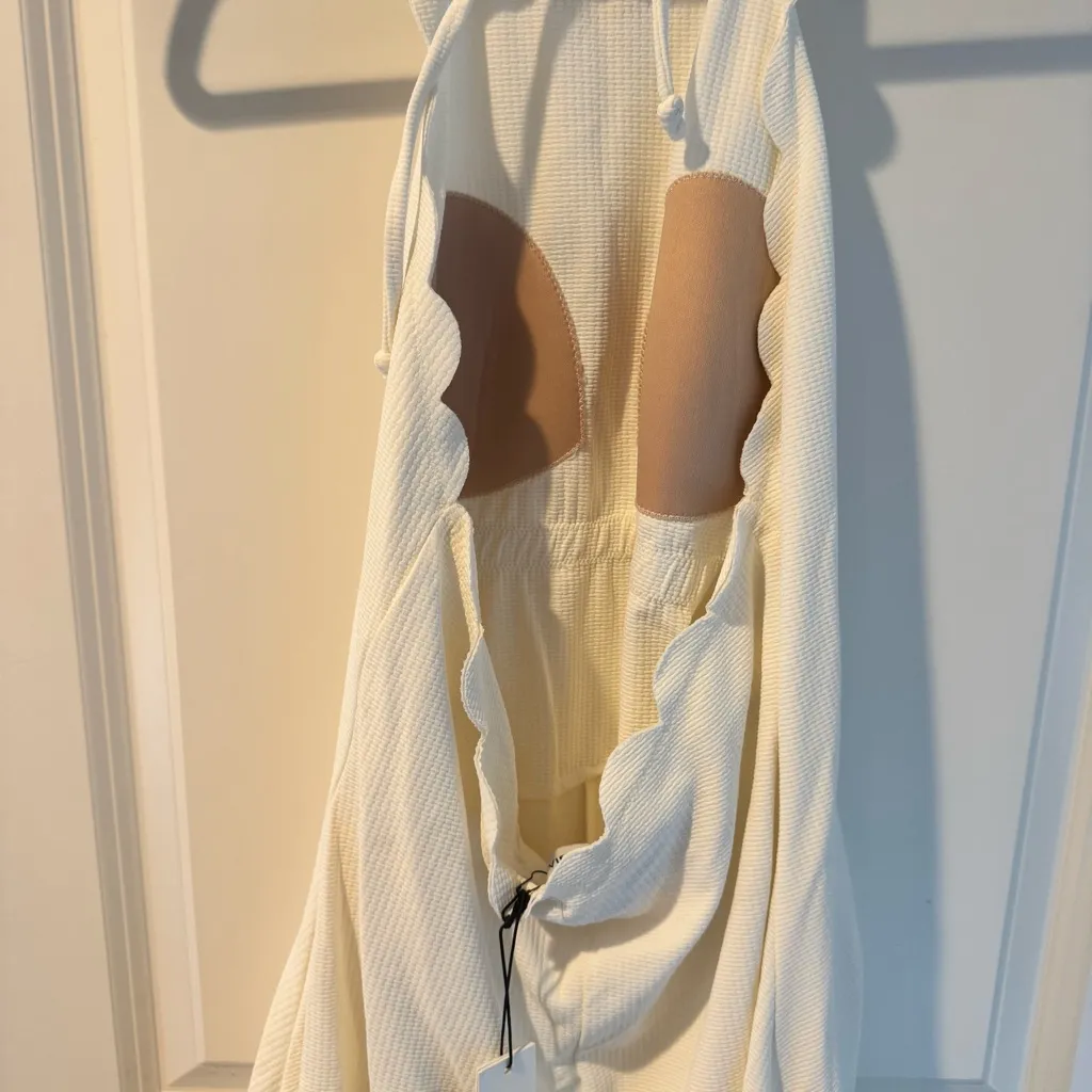 NWT Marysia Bianca Halter Athletic Dress in Coconut White | L Size L - Image 6