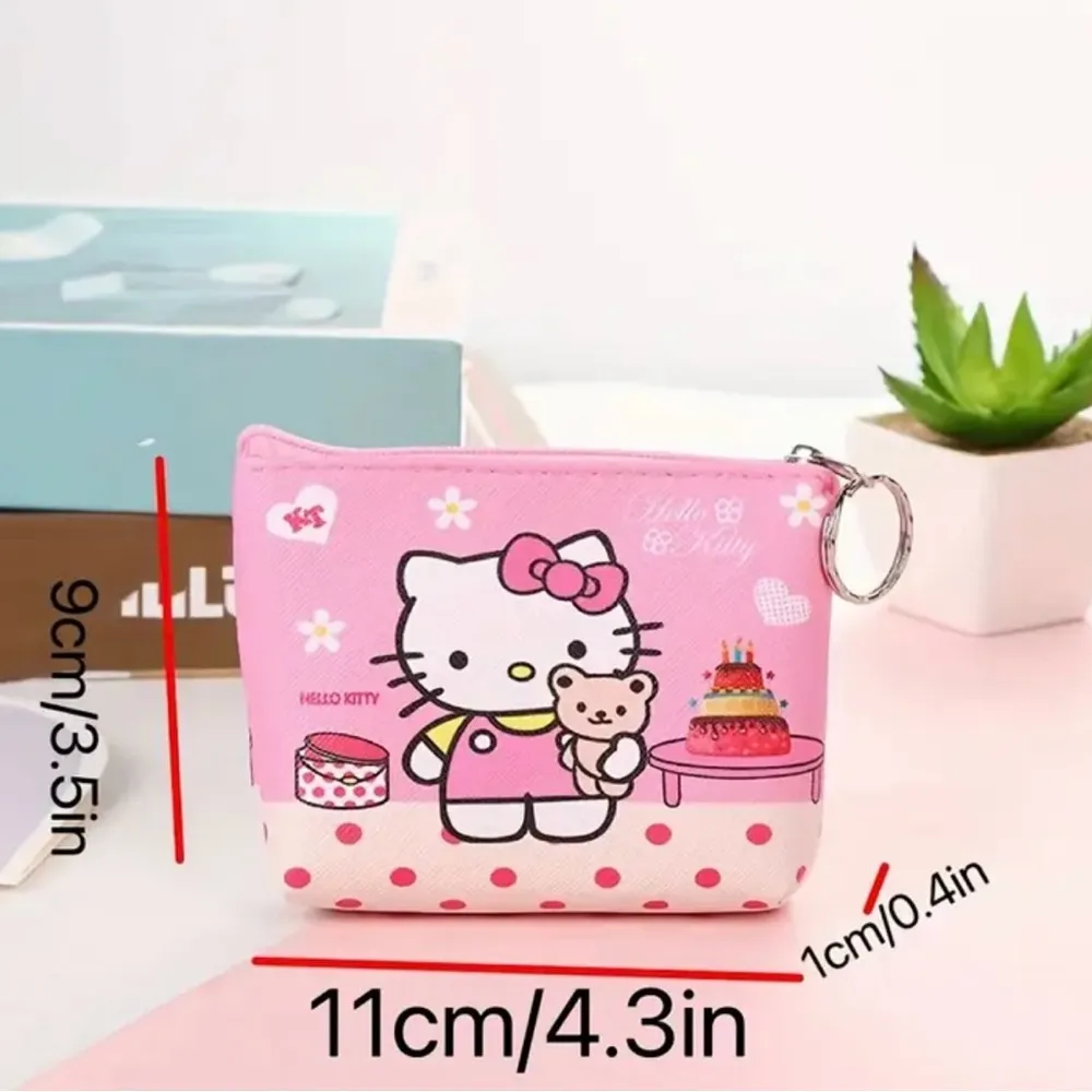 Adorable Hello Kitty Compact Wallet with Zipper - Image 2