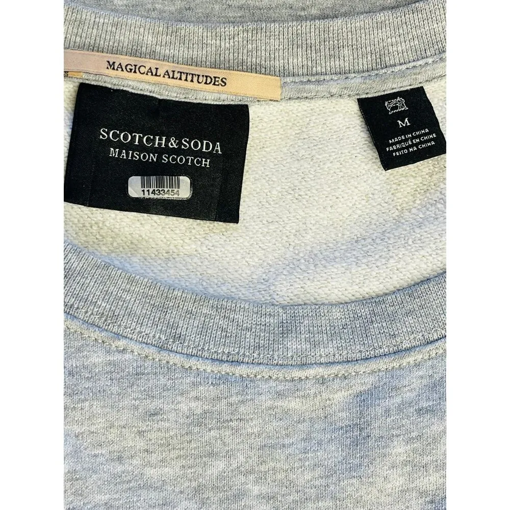 Scotch & Soda Chalet Maison sweatshirt gray size M - Image 7