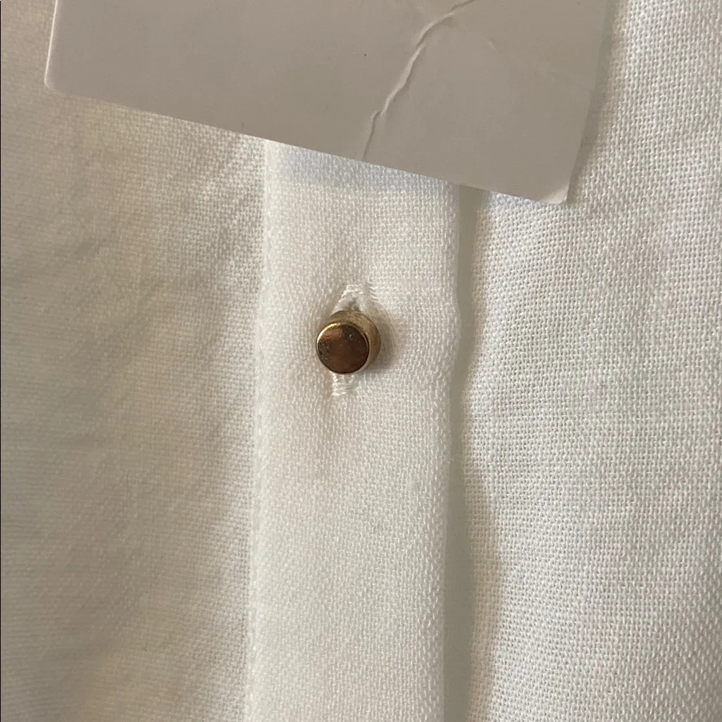 Zara White Textured Dress size XL brand new length 34” bust 40” see all photos - Image 4