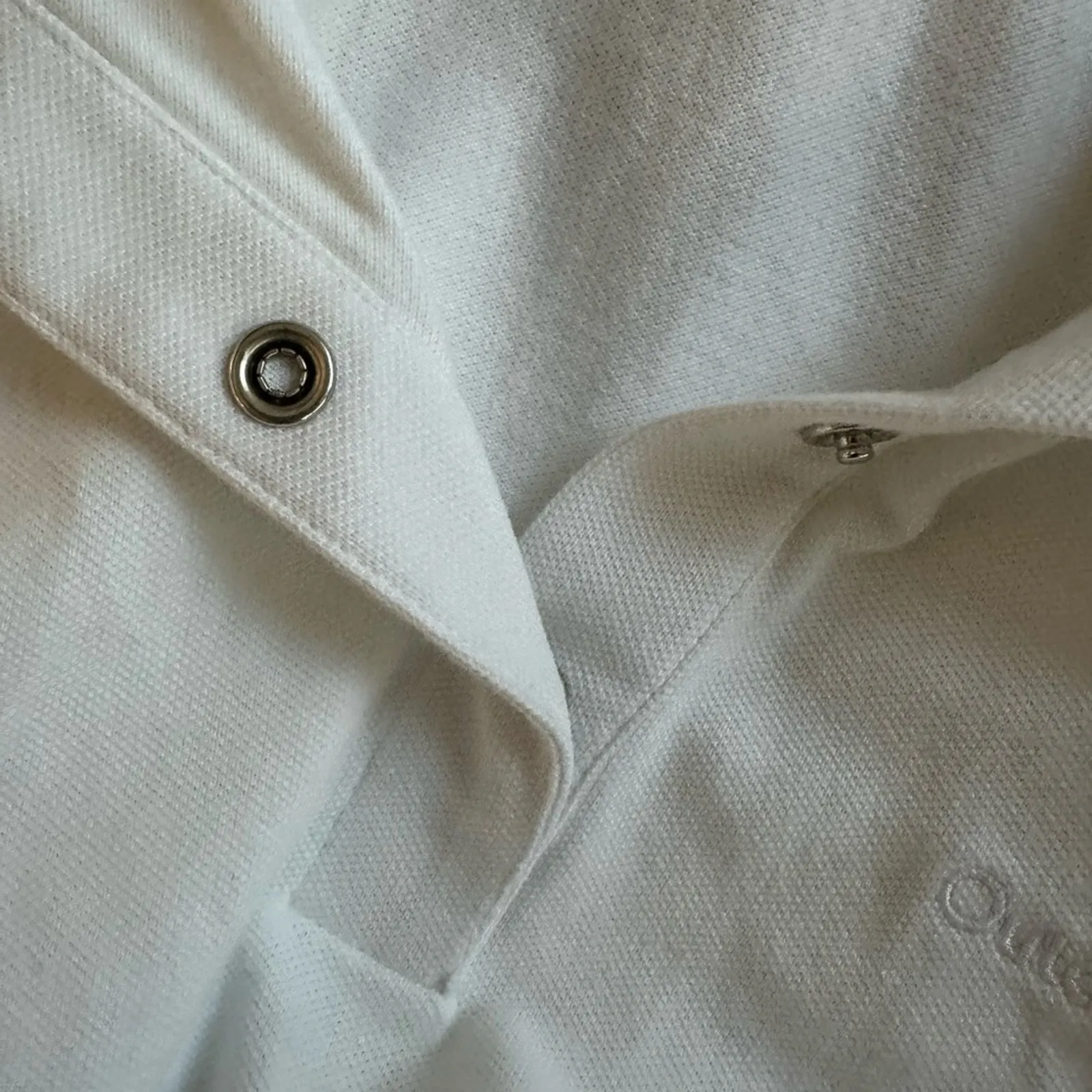 Outdoor Voices Crop White Polo Shirt Top Medium Preppy Athleisure Sporty Prep - Image 6