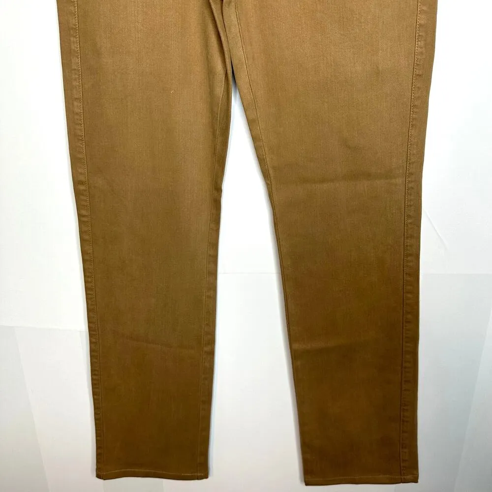 CJ by Cookie Johnson Faith Straight Brown Lyocell Cotton Khaki Jeans Size 30 - Image 3