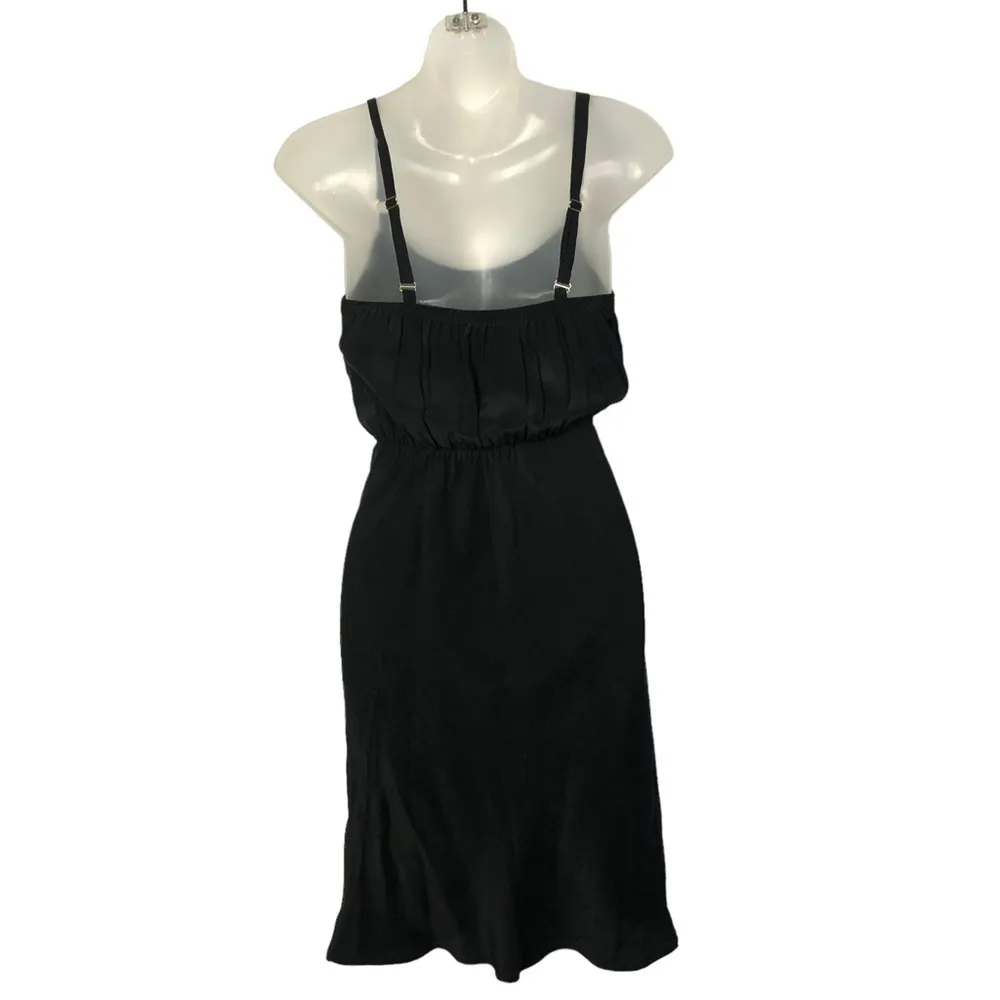 Amanda Uprichard Black Silk Slip Mini Dress P / S - Image 2