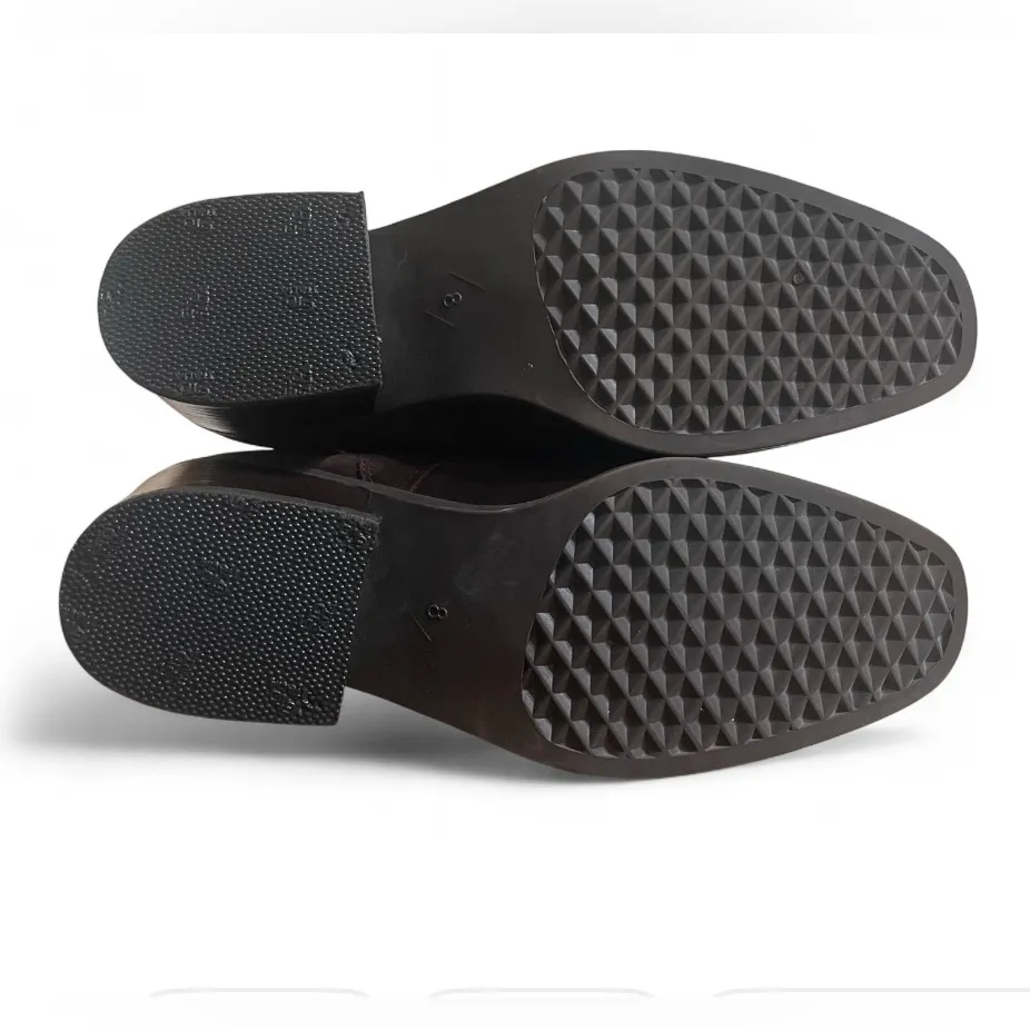 Aerosoles Brown Leather Booties Women’s size 8 Faux Lace Whimsigoth Fairy - Image 4