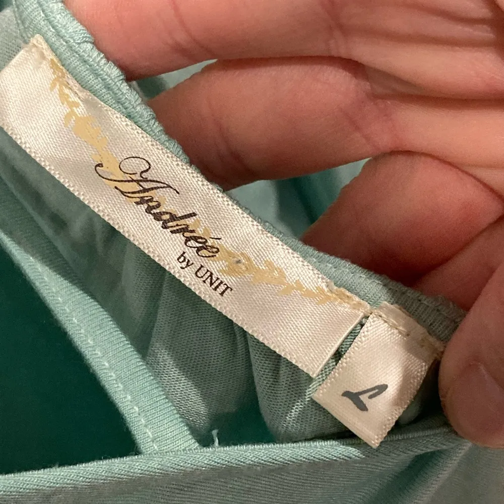 Andree by Unit mint green tunic dress ruffles lrg - Image 6