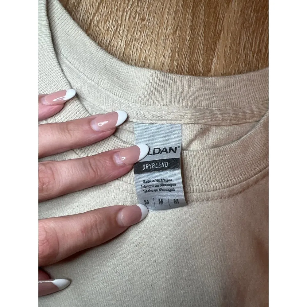 Gliden M Crew Neck Graphic Tee #momlife skull bun leapord glasses - Image 5