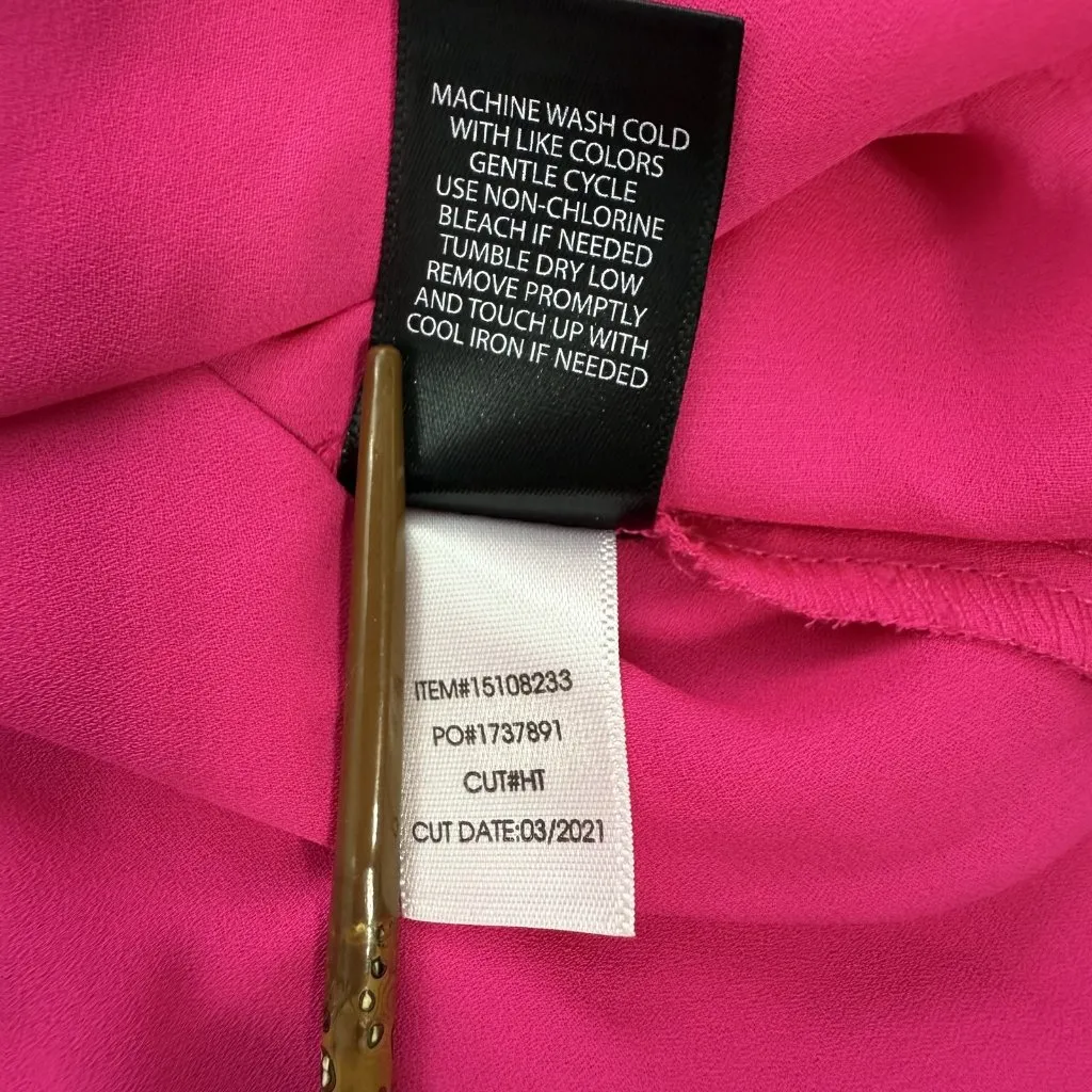 Torrid Sophie Chiffon Cami‎ Tank Top Womens 00 (Med) Pink Embroidered Floral - Image 10