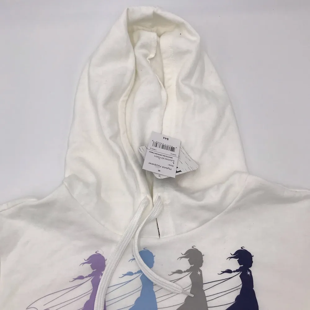 Disney Frozen 2 Go North White Crop Hoodie NWT - Image 6