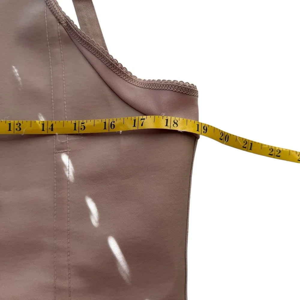 Squeem‎ Magical Lingerie Open Bust Miracle Vest Shapewear Rubber Cotton 2XL 26MV Tan Size 2X - Image 9