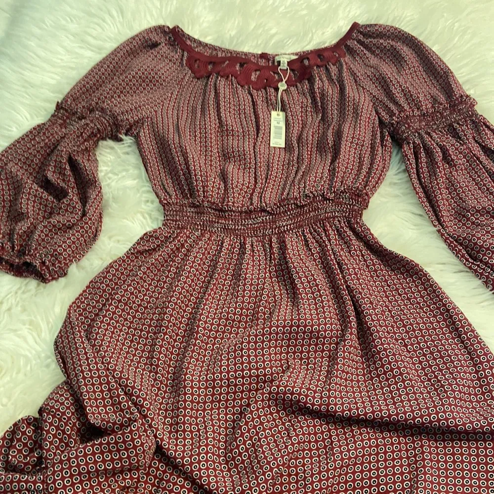 Max Studio  Ruffled Tiered Sundress size M length 49” bust 36” long sleeves - Image 15