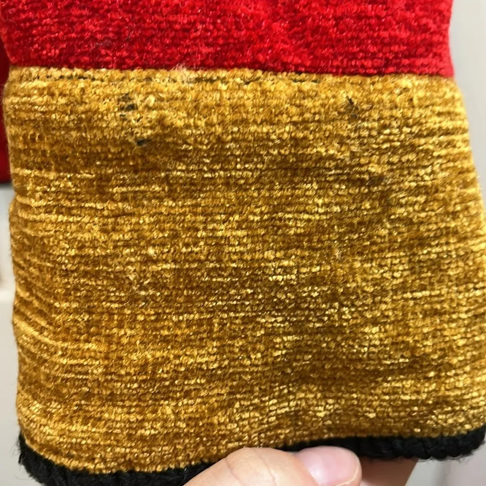 Vtg Allure Boutique Patchwork Painted Design Corduroy Jacket - Image 10