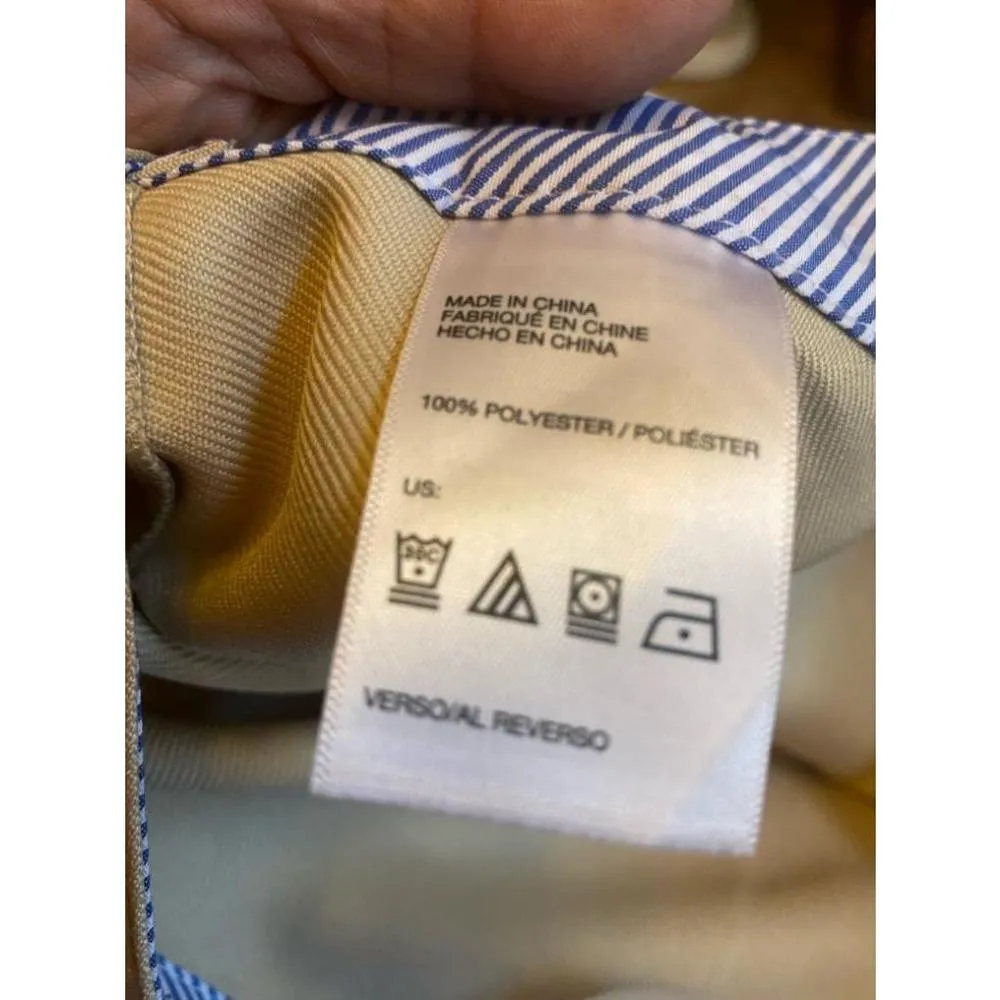 Women's Tommy Hilfiger Khaki A-Line Skirt Size 16 - Image 4