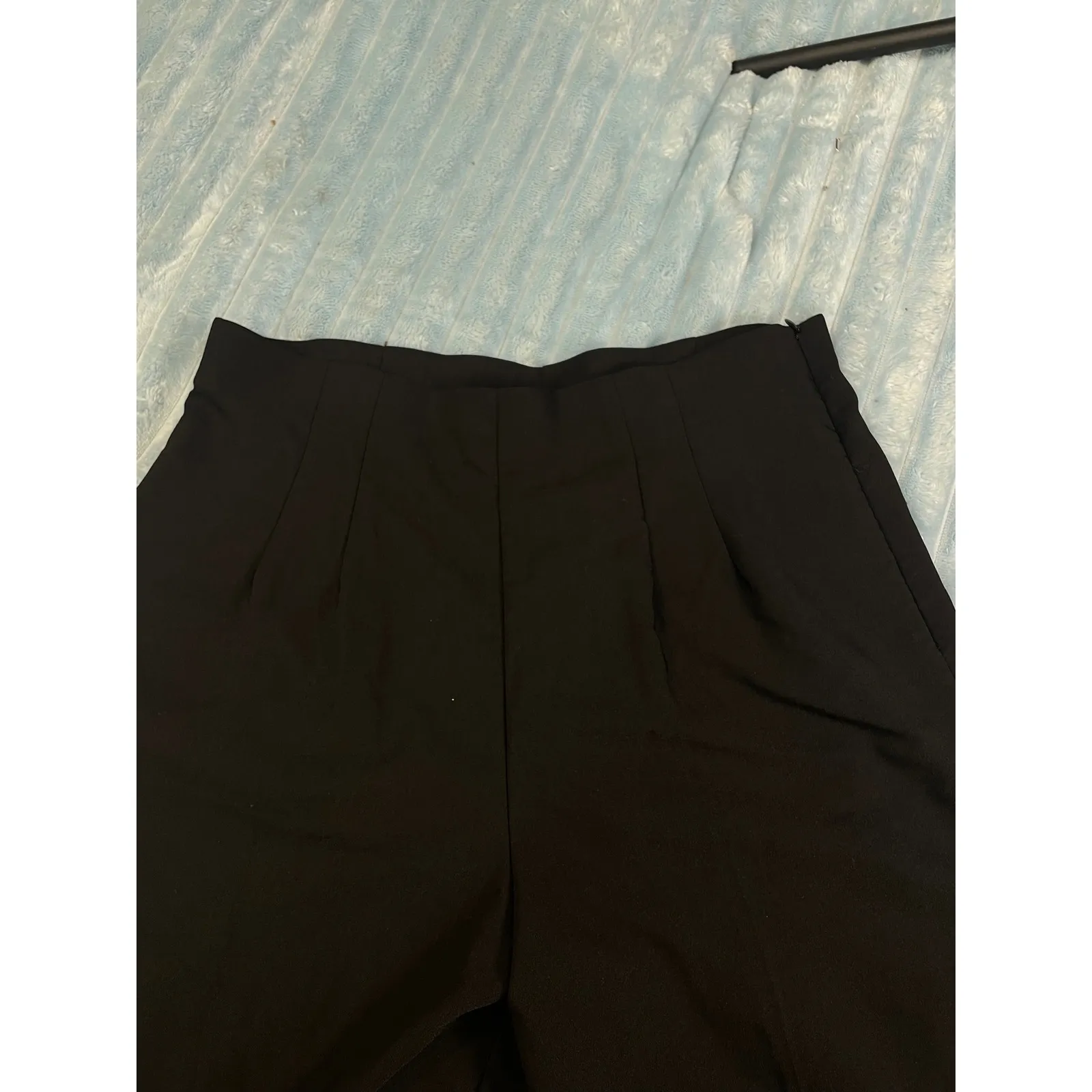 Briggs Women's Black Pleated High Waist Trousers Pants Size 16W - Image 6