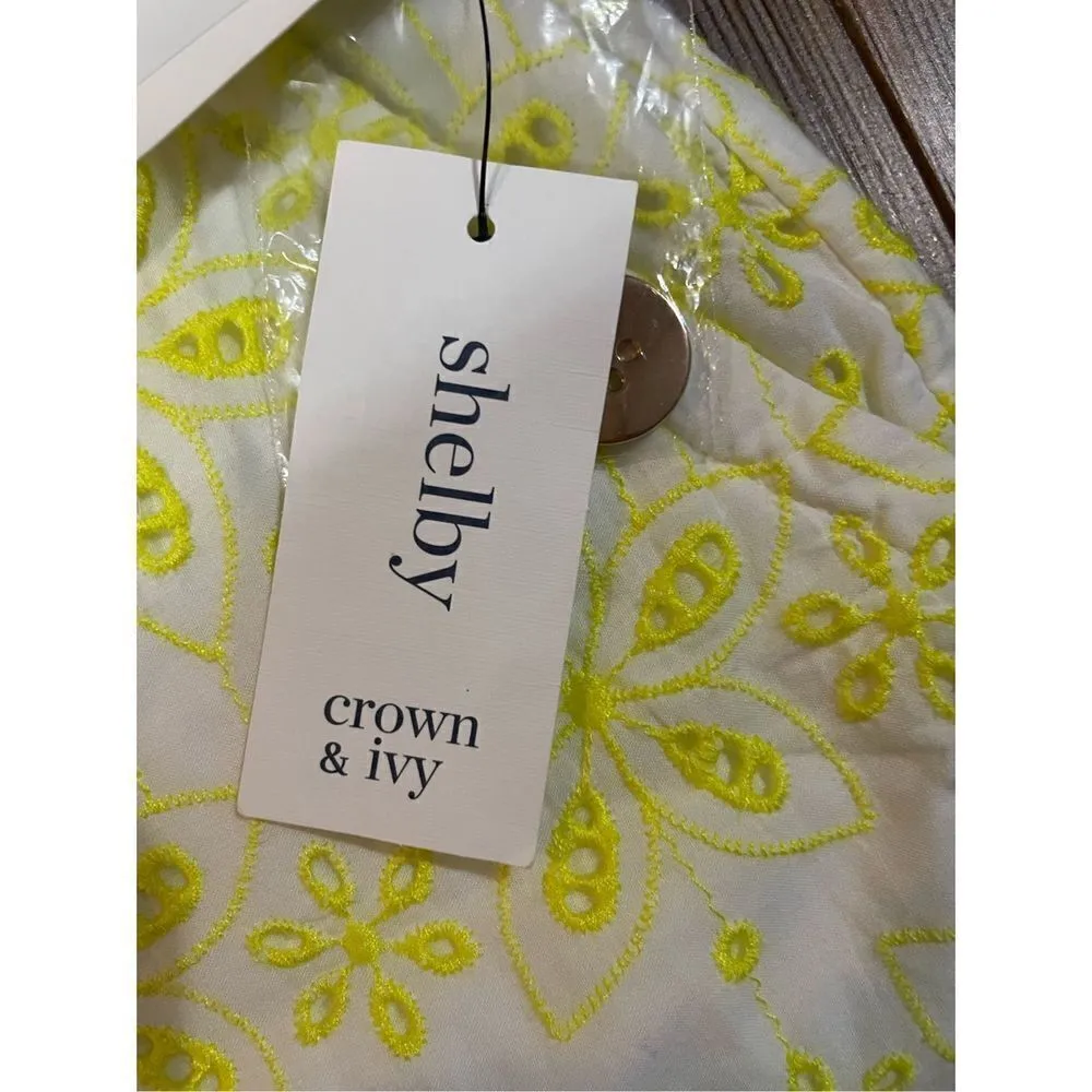 Crown & Ivy Shelby Core Scallop shorts 4” inseam size 8 NWT - Image 4