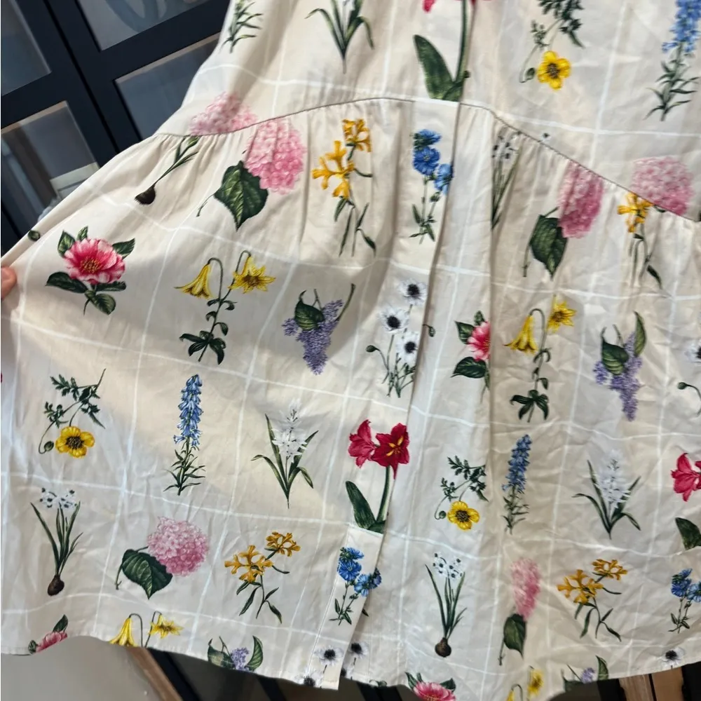 Tuckernuck Fresh Buds Royal Shirt Dress long sleeve mini floral flowers print - Image 7