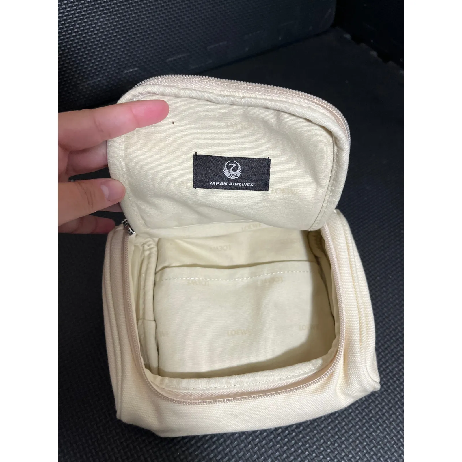 Loewe  Novelty Bag JAL first class only Limited Dark Canvas Fastener Zip Perfumes - Image 7