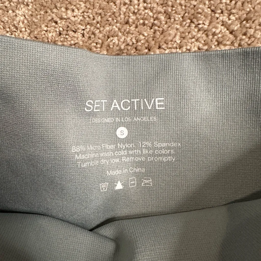 SET Active Seafoam Green Seamless Leggings‎ - Image 3
