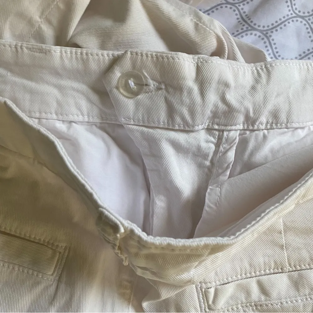 Frank & Eileen Pant Wicklow Chino Twill Mid-Rise Cropped Raw Light Pink 10 GUC - Image 7