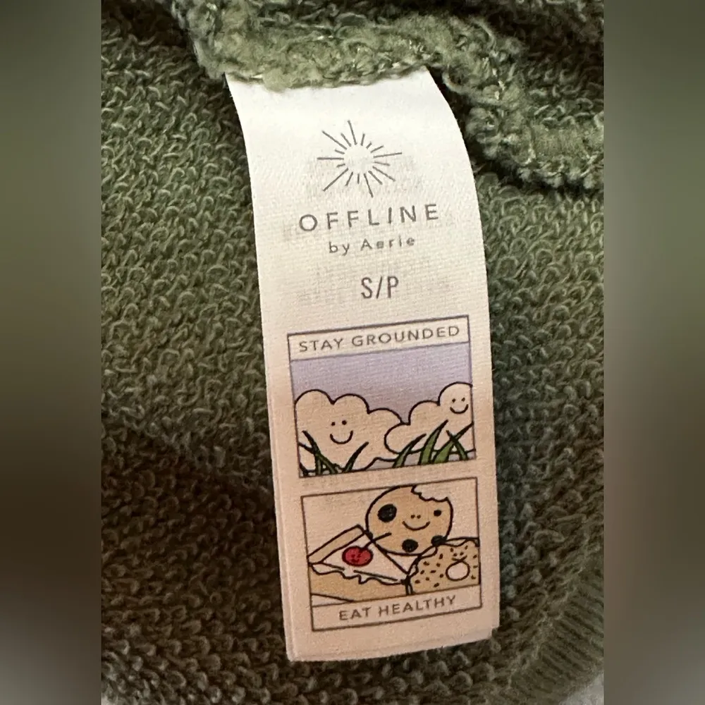 OFFLINE By Aerie Women’s Weekend Fleece Olive Cut Out Sleeveless Small Dress - Image 10