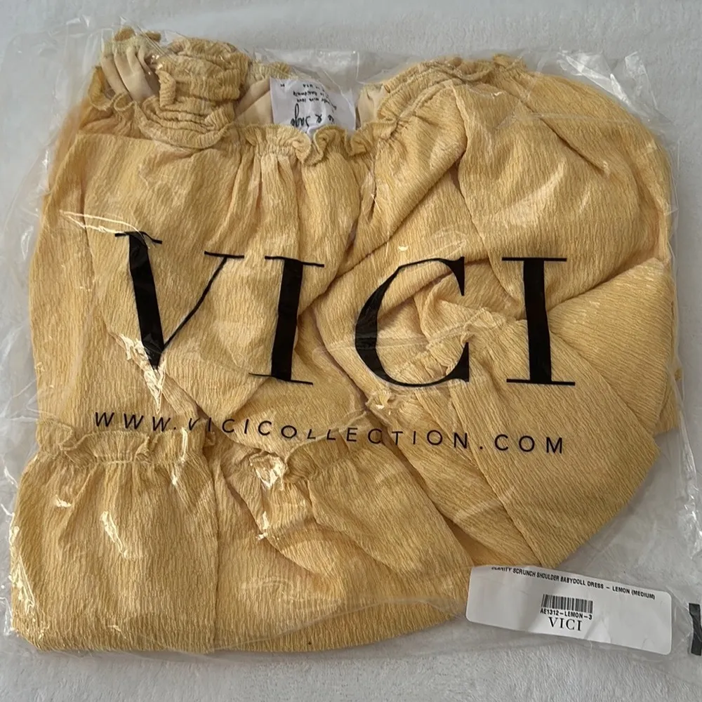 VICI | Clarity Scrunch Shoulder Babydoll Dress - Image 5