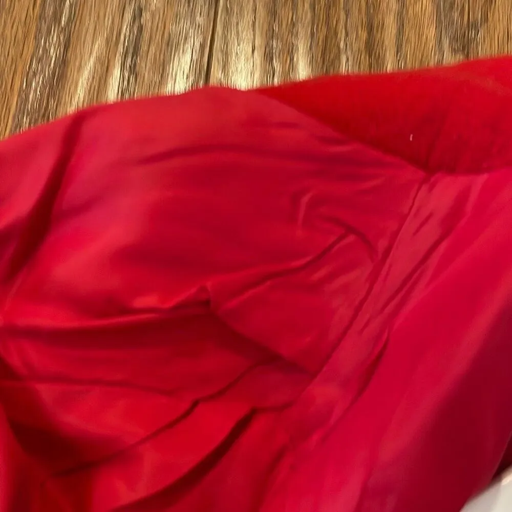 Vintage Harve Benard 100% wool red single button blazer M - Image 6