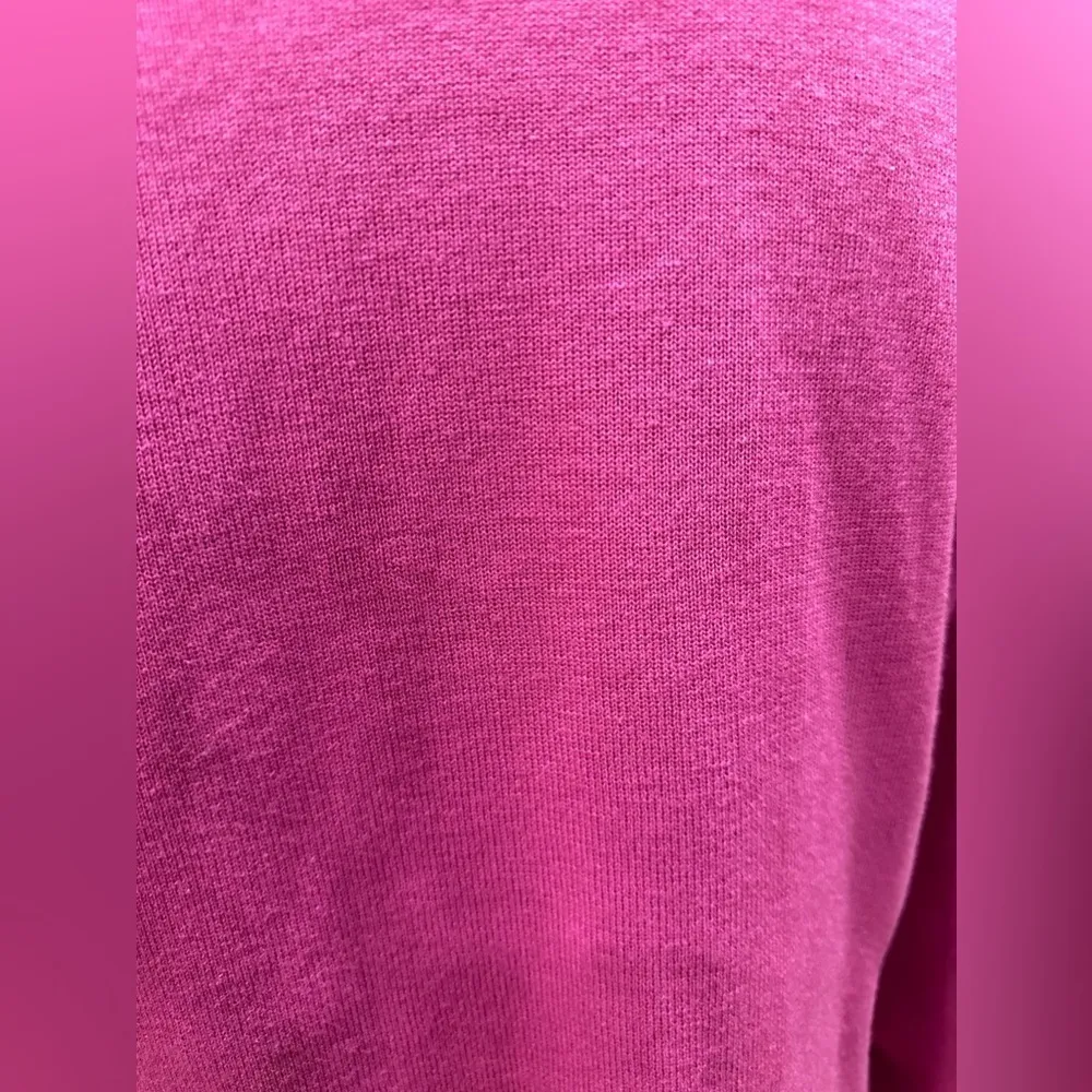 EUC Nygard Collection Pink Leather Front  back stretch fabric blazer Jacket - Image 6