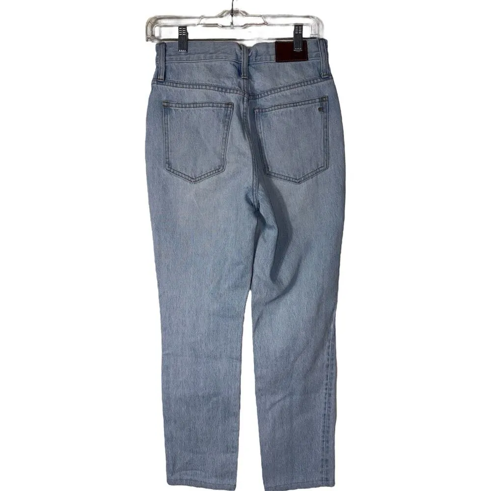 Madewell Classic Straight Full Length Denim Jeans Size US 25 - Image 5