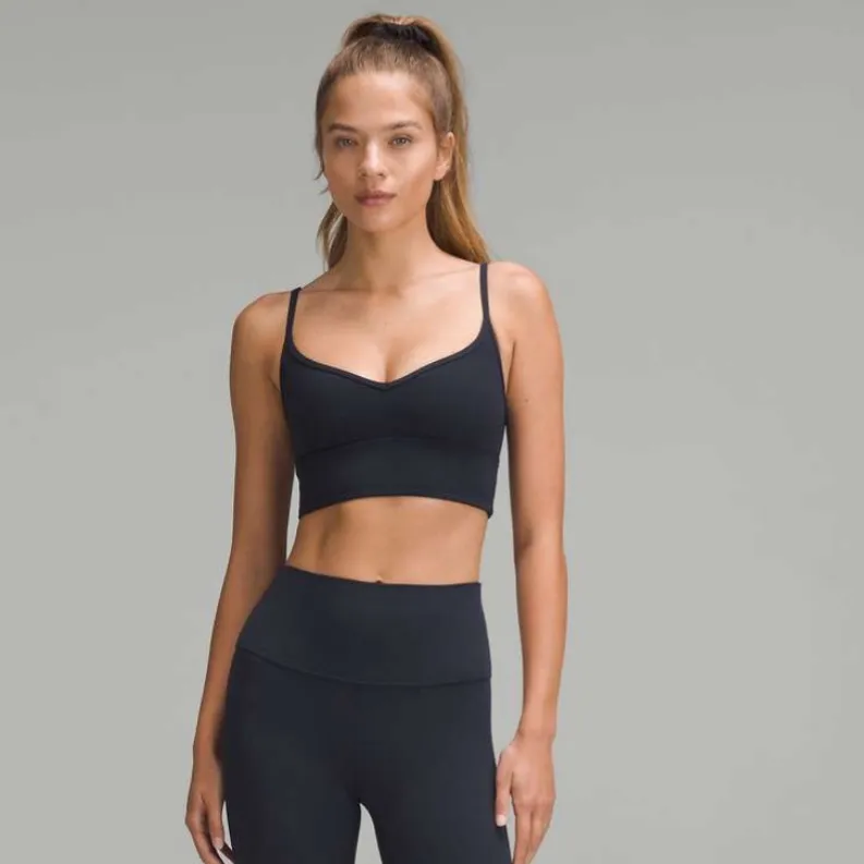Lululemon Align Sweetheart Bra Crop Top Tank True Navy size 4 NWOT - Image 2