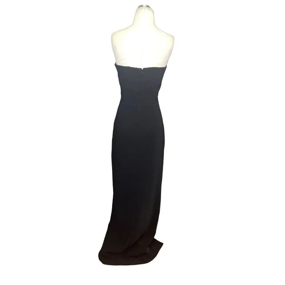 Amanda Uprichard Cherri Gown in Black XSmall New Womens Long Maxi Dress - Image 9