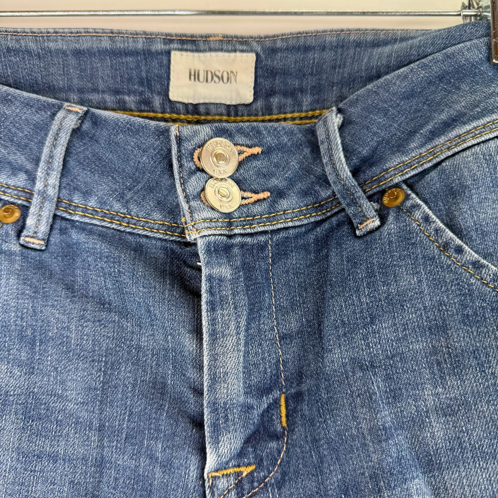 Hudson Women's Collin Flap Jean Cut Off Shorts Size 27 - Image 2