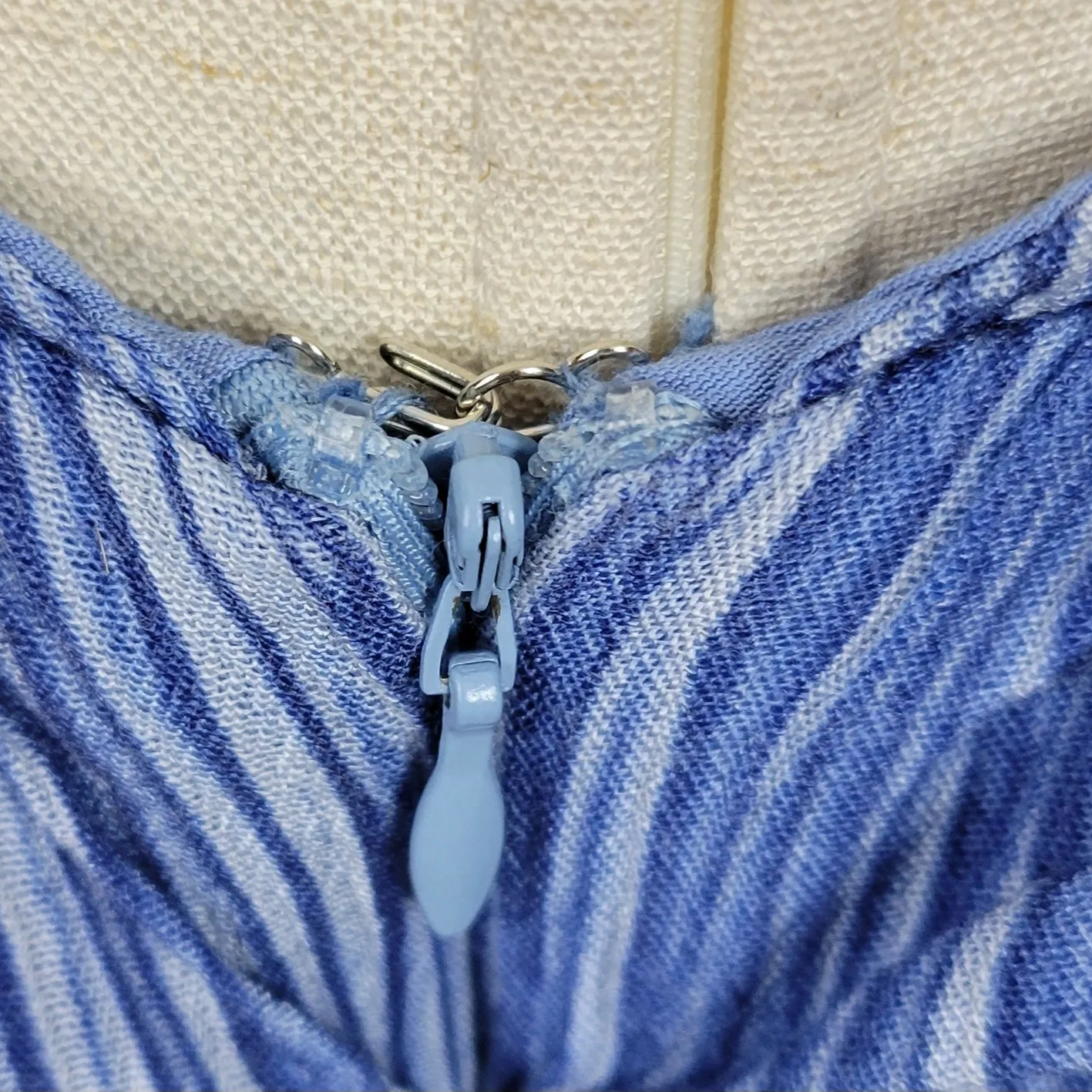 Lulus Womens‎ Downright Darling Dress Medium Blue Halter Open Back Mini Rodeo - Image 6