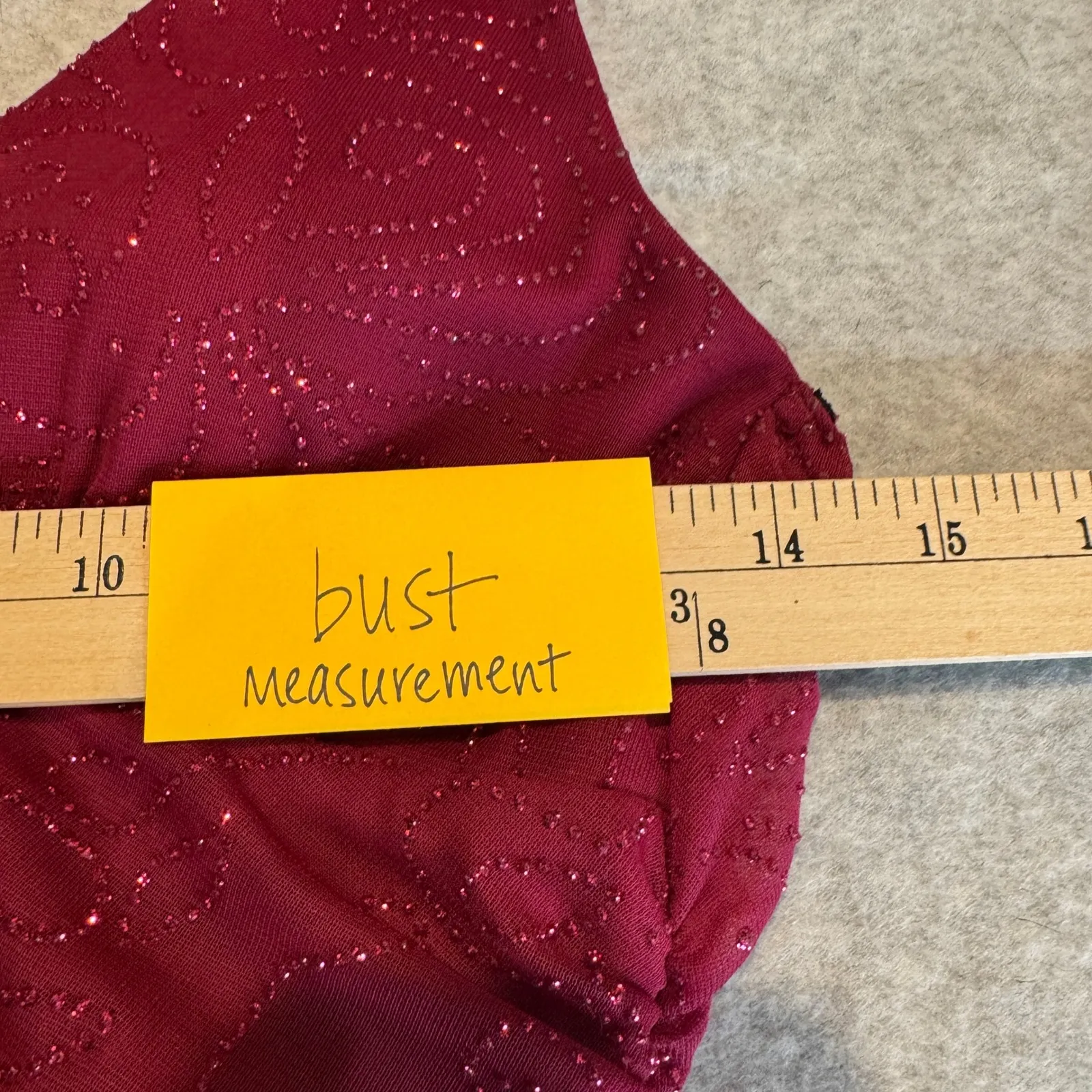 Vintage Y2K Jodi Kristopher Halter Maxi Dress Juniors Medium Pink Sparkle Fairy - Image 14