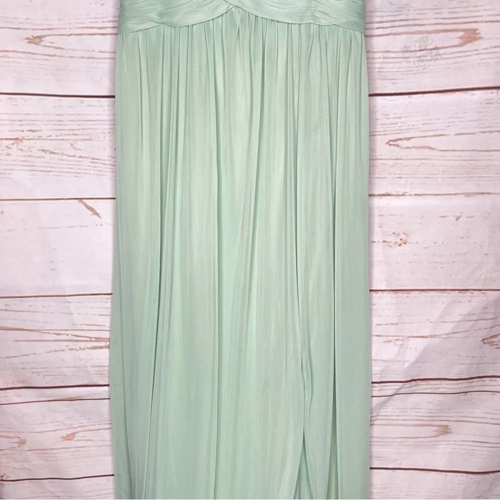 NWT $149.95 David’s Bridal • Bridesmaid Dress • Crisscross Off Shoulder Mesh • 2 - Image 4
