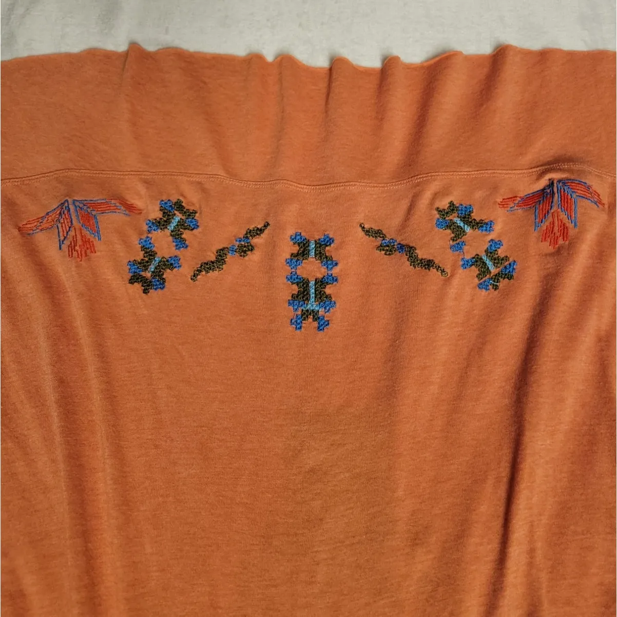 Angie Embroidered Tunic Top Boho Hippie Summer Beachy Vacation Festival Size S‎ - Image 7